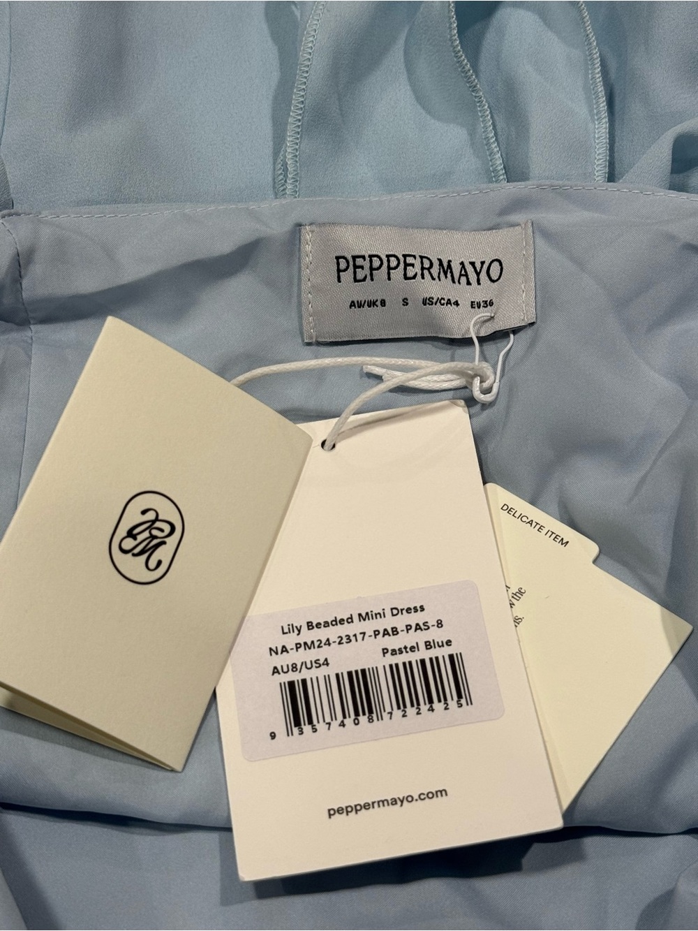 Peppermayo NWT Lily Beaded Mini Dress - Picture 7 of 7